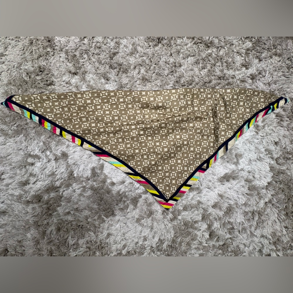 FOSSIL Scarf Tan Patterned Bottoms with Trim
